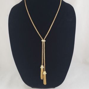 J Crew Pave Tassel Necklace